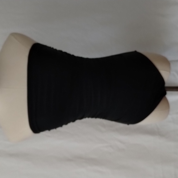 NWT J. Crew Ruched Bandeau black ruched one piece Sz XS - Picture 9 of 16
